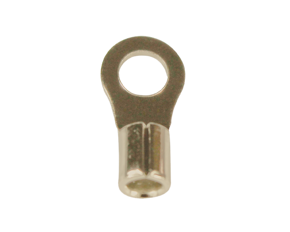 RS PRO Uninsulated Tubular Ring Terminal, M5 Stud Size to 10mm² Wire Size
